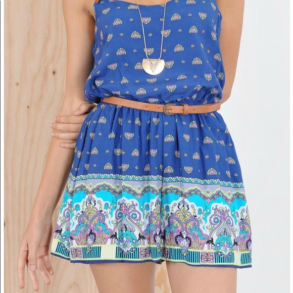 Peach Puff Renee Romper Boho Print - Picture 3 of 8